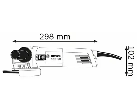 კუთხსახეხი მანქანა Bosch GWX 14-125 Professional 1400W კუთხსახეხი მანქანა Bosch GWX 14-125 Professional 1400W