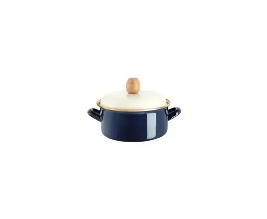 Blue Enamel Pot with Lid ARSHIA/26561 3.7L 20cm