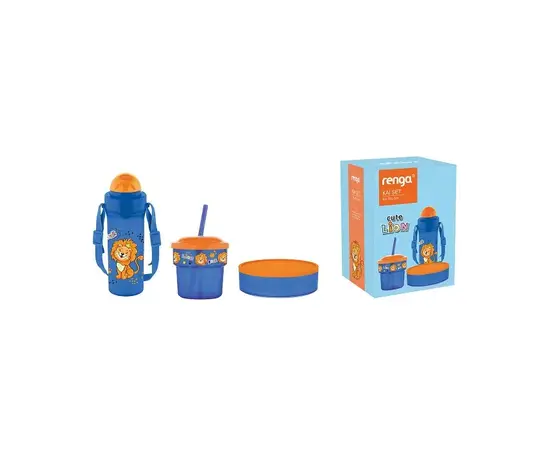 საბავშვო ჭურჭლის ნაკრები პლასტმასის Renga