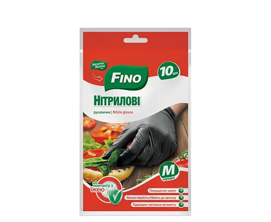 Одноразовые универсальные перчатки FINO M размер