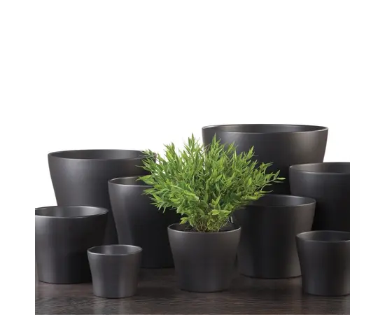 კერამიკული ქოთანი ყვავილებისთვის Scheurich 808/11 ANTHRAZIT კერამიკული ქოთანი ყვავილებისთვის Scheurich 808/11 ANTHRAZIT