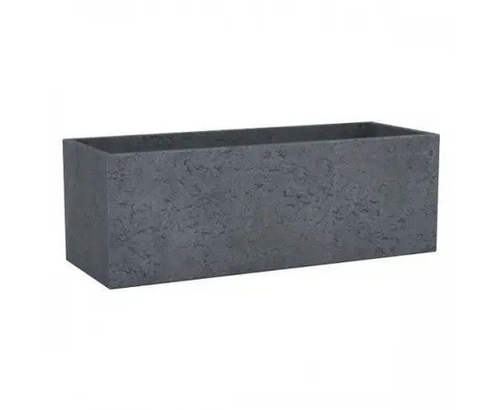 ქოთანი  ეზოს Scheurich 240/80 C-CUBE LONG STONY BLACK ქოთანი  ეზოს Scheurich 240/80 C-CUBE LONG STONY BLACK