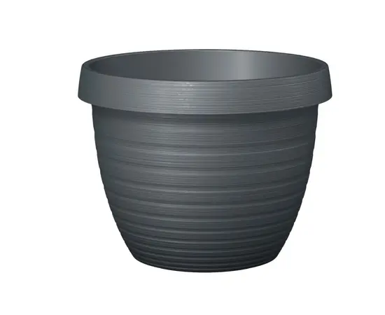 Уличный пластиковый горшок Scheurich 25/270 Country Star METALLIC GREY Уличный пластиковый горшок Scheurich 25/270 Country Star METALLIC GREY