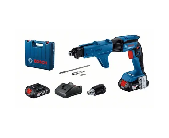 Шуруповерт аккумуляторный для гипсокартона Bosch GTB 185-LI + GMA55 (06019K7022) Шуруповерт аккумуляторный для гипсокартона Bosch GTB 185-LI + GMA55 (06019K7022)