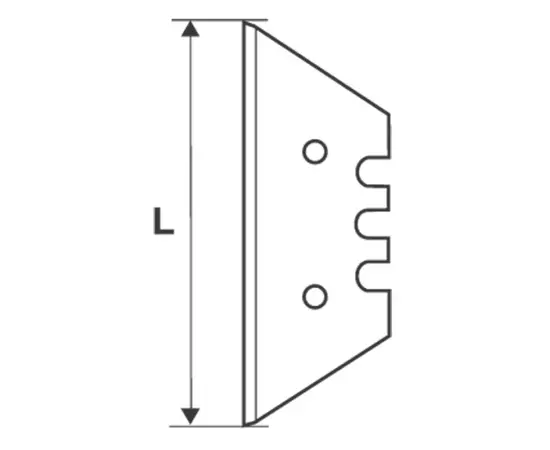 Spare trapezium knife blade Topmaster 370123 10 pcs Spare trapezium knife blade Topmaster 370123 10 pcs
