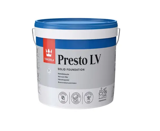 ფითხი წყალგამძლე Tikkurila Presto LV 10 ლ