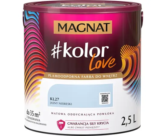 Краска интерьерная Magnat Kolor Love 2.5 л KL27 светло-синяя