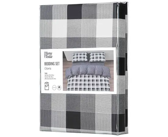 Bed linen set Ardesto Gloria ART1622SR 100% cotton 160x220cm gray Bed linen set Ardesto Gloria ART1622SR 100% cotton 160x220cm gray
