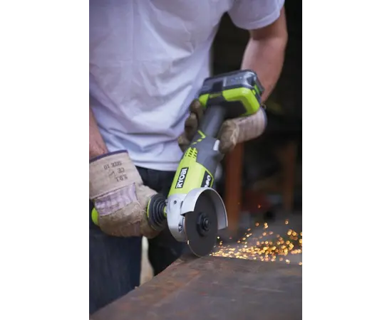 კუთხსახეხი მანქანა აკუმულატორის Ryobi R18AG-0 18V კუთხსახეხი მანქანა აკუმულატორის Ryobi R18AG-0 18V