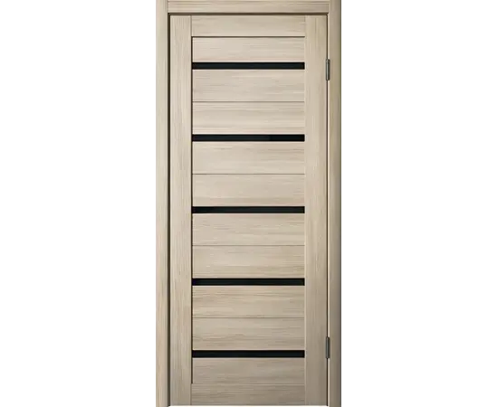 კარის ბლოკი Fly Doors PVC LA STELLA 206 იფანი ლატე  36x700x2150 მმ შუშა შავი