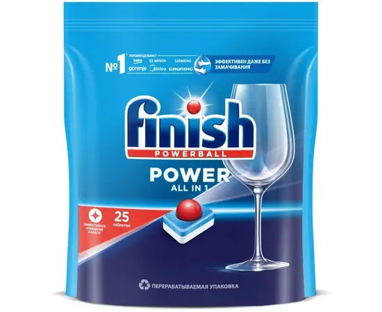 Таблетки для посуд машины Finish All in 1 MAX 25шт Таблетки для посуд машины Finish All in 1 MAX 25шт