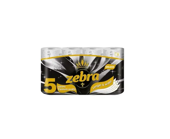 Toilet paper Zebra Deluxe 5 layer 8 pcs