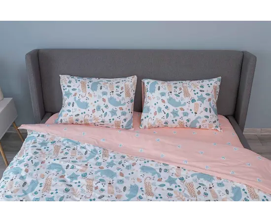 Комплект постельного белья Ardesto Gloria ART1622CP 100%хлопок 160х220см персиковый