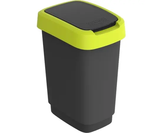 Trash can Rotho 10L TWIST yellow-black Trash can Rotho 10L TWIST yellow-black