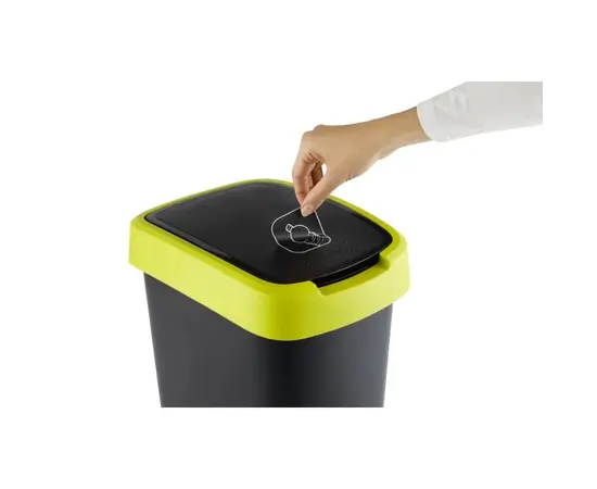 Trash can Rotho 10L TWIST yellow-black Trash can Rotho 10L TWIST yellow-black