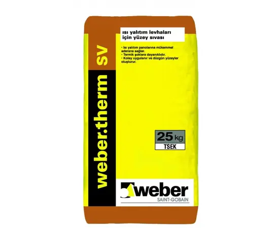 Plaster for thermal insulation Weber.therm SV 25 kg Plaster for thermal insulation Weber.therm SV 25 kg