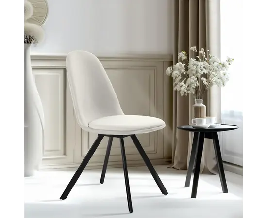 Стул 53x44x82.5 см Beige SUNFLOWER SLUBBED BEIGE 6PCS Стул 53x44x82.5 см Beige SUNFLOWER SLUBBED BEIGE 6PCS