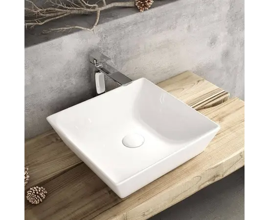 ხელსაბანი დასადები Lucco Decente 40 სმ თეთრი ხელსაბანი დასადები Lucco Decente 40 სმ თეთრი