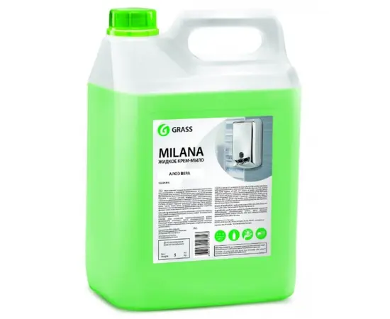 Liquid soap Grass "Milana" aloe vera 5 kg Liquid soap Grass "Milana" aloe vera 5 kg