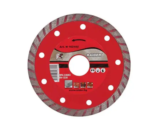 Disc saw Raider Turbo 125x22.2mm RD-DD06 Disc saw Raider Turbo 125x22.2mm RD-DD06