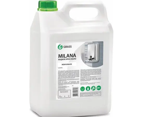 Жидкое крем-мыло Grass "Milana" жемчужное 5 л Жидкое крем-мыло Grass "Milana" жемчужное 5 л