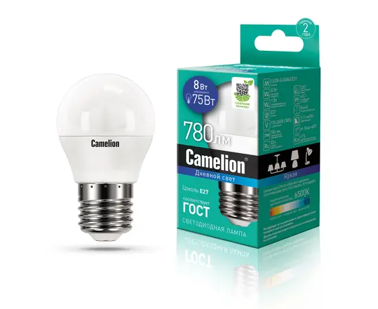 LED Lamp Camelion Camelion 8W G45 Е27 6500K LED Lamp Camelion Camelion 8W G45 Е27 6500K