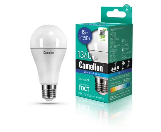LED Lamp Camelion 15W A60 E27 6500K LED Lamp Camelion 15W A60 E27 6500K
