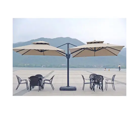 ქოლგა ორმაგი სადგამით 3x3 მ JHA-180KG