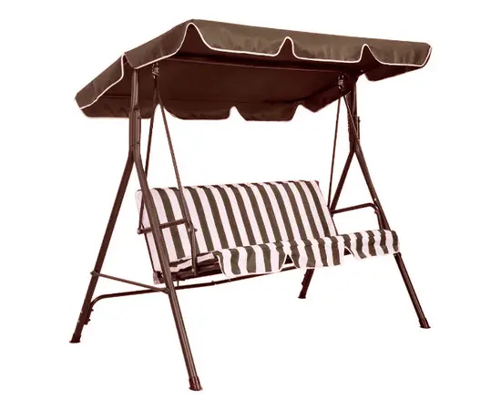 საქანელა ბაღის 3 ადგილიანი 170x110x152 სმ თეთრი/ყავისფერი საქანელა ბაღის 3 ადგილიანი 170x110x152 სმ თეთრი/ყავისფერი