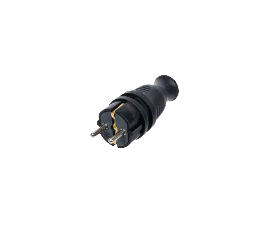 კაუჩუკის ელექტრო ჩანგალი ByLion KEF IP44 16A შავი კაუჩუკის ელექტრო ჩანგალი ByLion KEF IP44 16A შავი