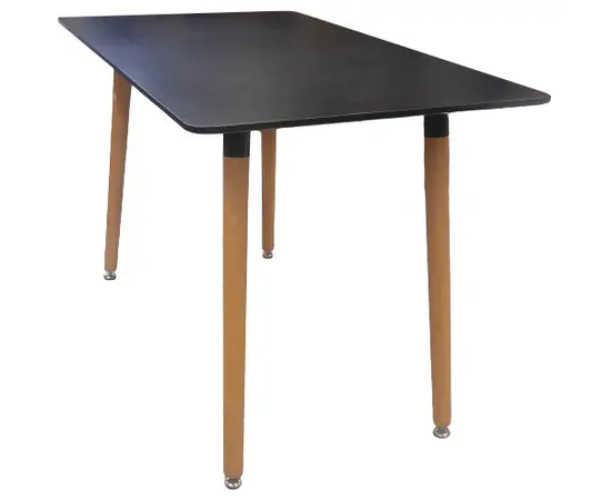 Kitchen table 824 120x70 cm black Kitchen table 824 120x70 cm black
