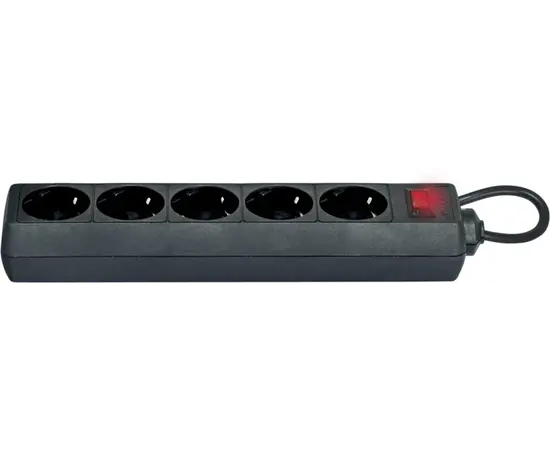 Extension cord  DEFENDER ES5 5 sectional with grounding 5 m black Extension cord  DEFENDER ES5 5 sectional with grounding 5 m black