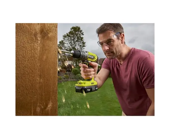 დრელი-სჭვალსახრახნი დარტყმითი აკუმულატორის Ryobi ONE+ R18PD2-220S 18V