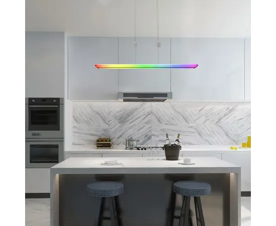 Люстра Rabalux Temperius 24W 3000K L1000 h1500 RGB сатин белый 72011