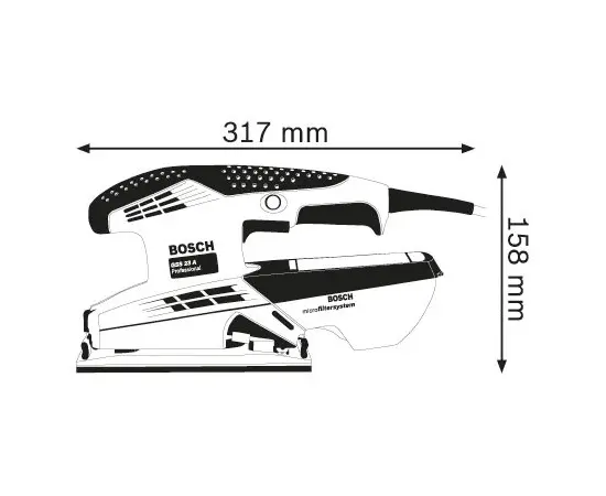 Vibrating sanding machine Bosch GSS 23 A Professional 190W (0601070400) Vibrating sanding machine Bosch GSS 23 A Professional 190W (0601070400)