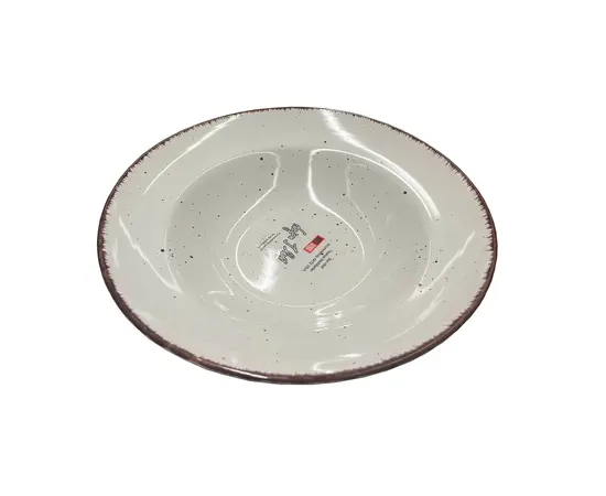 თეფში პასტისთვის Nature-Look 4139147 27სმ მუქი-თეთრი თეფში პასტისთვის Nature-Look 4139147 27სმ მუქი-თეთრი