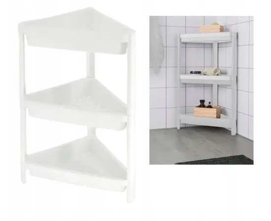 Shelf with 3 Tiers White Sev Plastik SP314 Shelf with 3 Tiers White Sev Plastik SP314