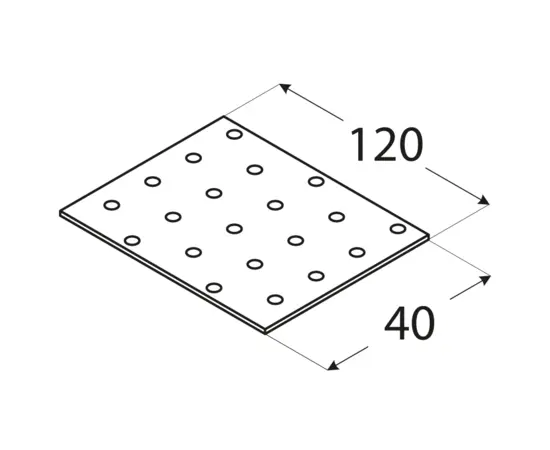 ფირფიტა პერფორირებული PP3 Domax 4403 ფირფიტა პერფორირებული PP3 Domax 4403