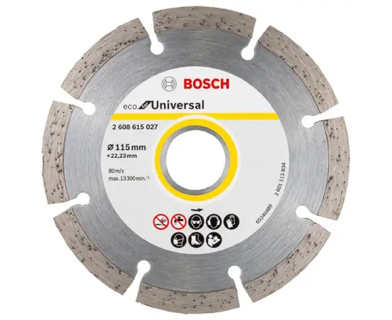 ალმასის დისკი Bosch ECO Universal 115х22.23 მმ ალმასის დისკი Bosch ECO Universal 115х22.23 მმ