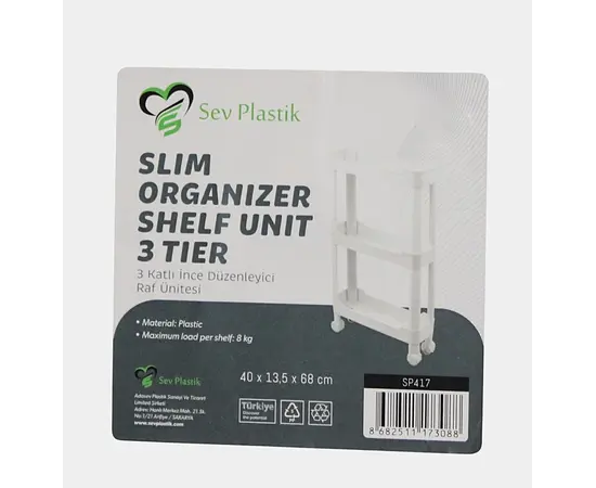 Shelf 3 tier Sev Plastik white Shelf 3 tier Sev Plastik white