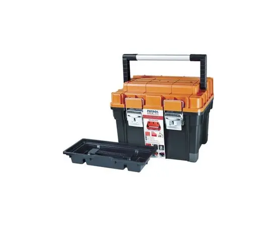 ყუთი ინსტრუმენტებისთვის Patrol HD Compact 1 Orange 450x350x350 მმ (SKRC1HDPOMPG001) ყუთი ინსტრუმენტებისთვის Patrol HD Compact 1 Orange 450x350x350 მმ (SKRC1HDPOMPG001)