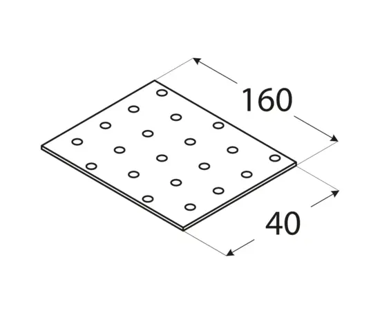ფირფიტა პერფორირებული PP4 Domax 4404 ფირფიტა პერფორირებული PP4 Domax 4404