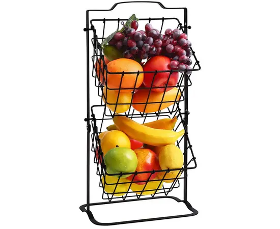 Фруктовница корзина DONGFANG черный металлик YM1178B 22232 Фруктовница корзина DONGFANG черный металлик YM1178B 22232
