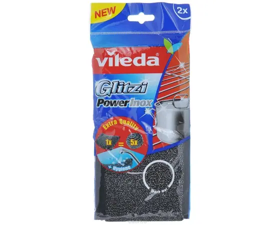 Metal sponge VILEDA "Inox Power" 2 pc. Metal sponge VILEDA "Inox Power" 2 pc.
