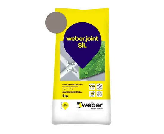 შემავსებელი ფილის ნაკერებისთვის Weber.joint SIL 5 კგ 414 გრანიტისფერი
