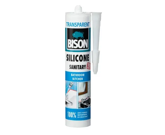 Силикон Bison Silicone Sanitary 280 мл прозрачный Силикон Bison Silicone Sanitary 280 мл прозрачный
