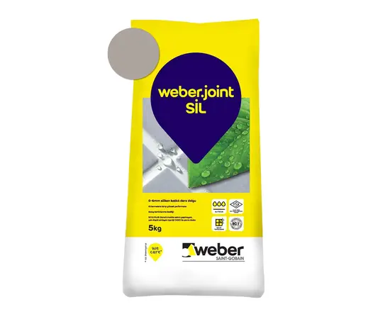 შემავსებელი ფილის ნაკერებისთვის Weber.joint SIL 5 კგ 434 მუქი ნაცრისფერი