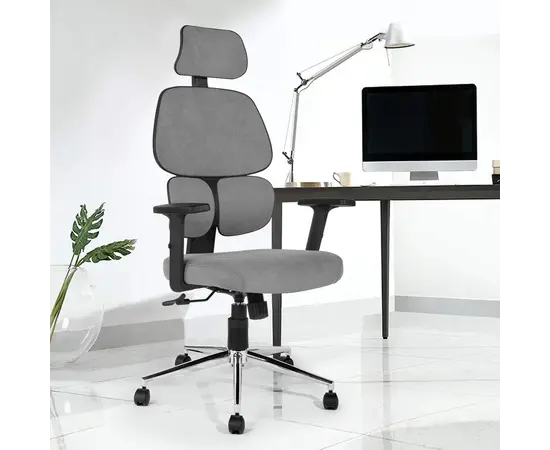 საოფისე სკამი TIKITERE FABRIC GREY