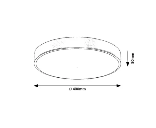 Светильник потолочный  Rabalux Tesia 36W 3000K Ø400 H50 золото белый 71037 Светильник потолочный  Rabalux Tesia 36W 3000K Ø400 H50 золото белый 71037