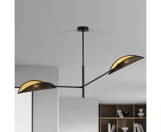 Люстра EMIBIG VENE 2 E14 2x MAX 40W черный золото